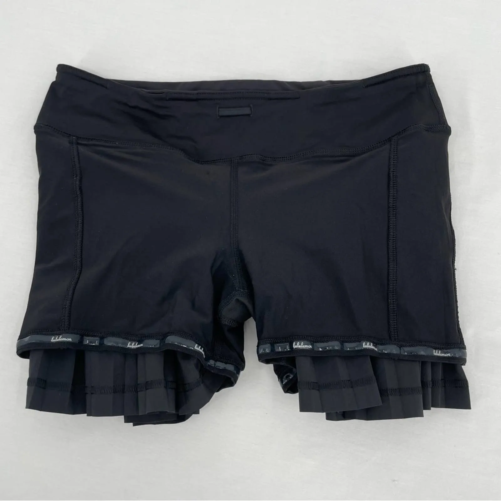 Lululemon Pleat to Street II Black Skirt Skort Golf Tennis Ballerina Twirly Size 6