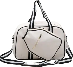 Luxury White Pickleball Tote Bag - Stylish & Durable Pickleball Bags for Women