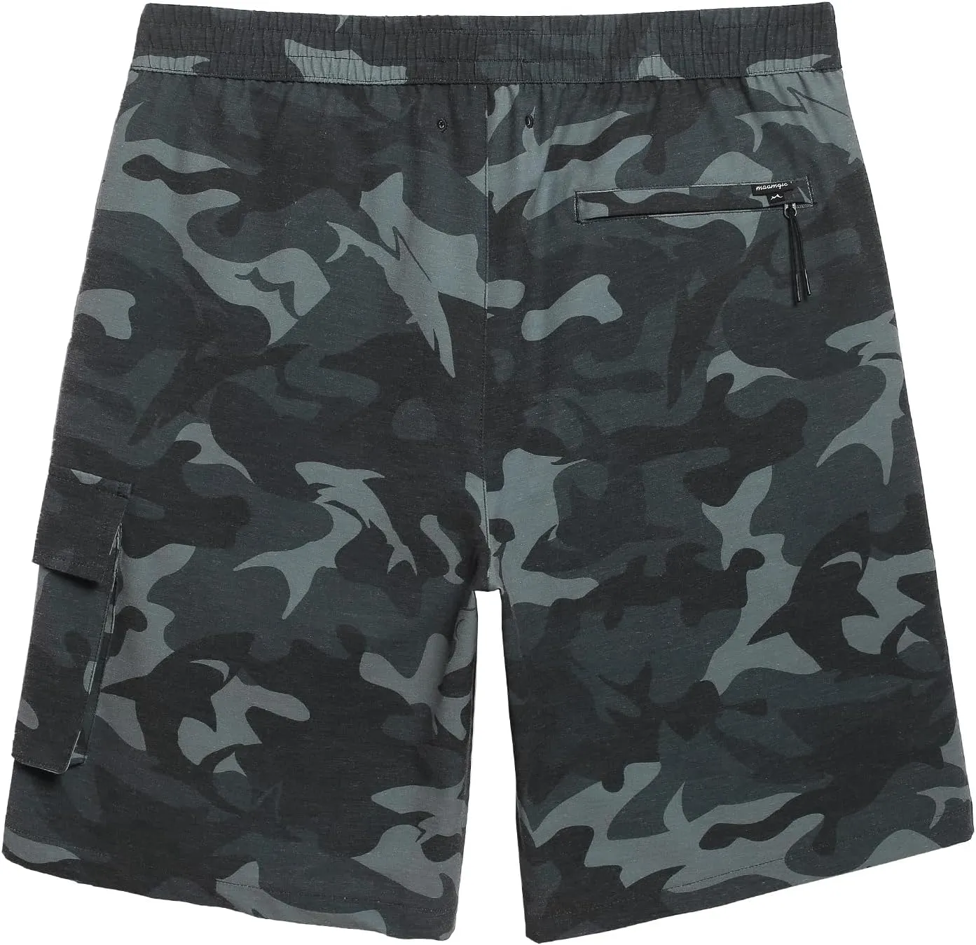maamgic Mens Swim Trunks with Compression Liner 9 inch Quick Dry Men Bathing Suit Stretch Board Shorts