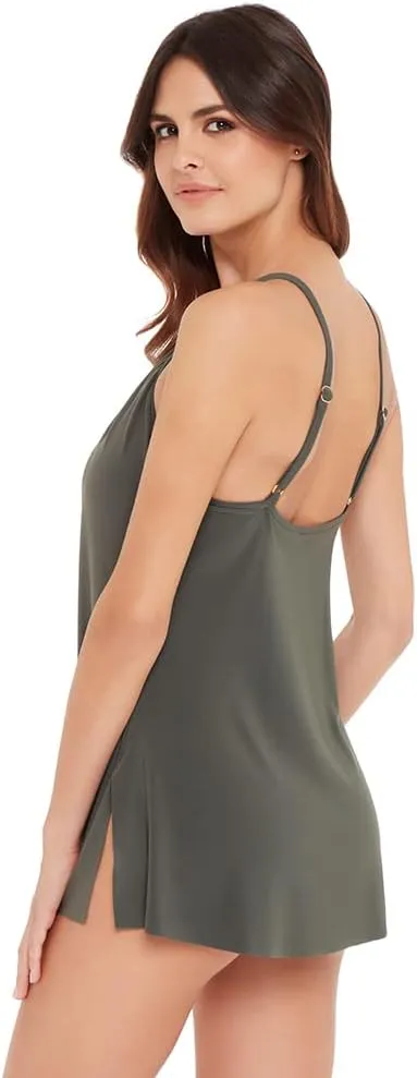MagicSuit Women's Swimwear Parker Tummy Control Underwire Bra Swimdress with Adjustable Straps