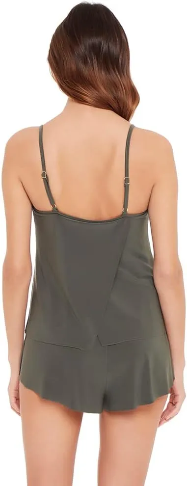 MagicSuit Women's Swimwear Solid Mila Soft Cup Romper Swimsuit with Adjustable Straps