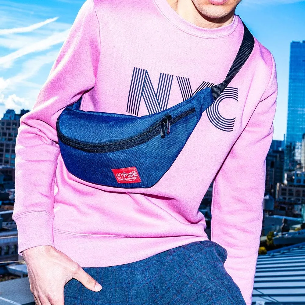 Manhattan Portage Brooklyn Bridge Waist Bag (NVY, men, women, water resistant, cross body, waist, buckle closure, 1000D)