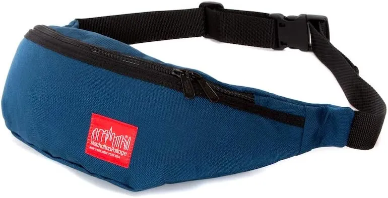 Manhattan Portage Brooklyn Bridge Waist Bag (NVY, men, women, water resistant, cross body, waist, buckle closure, 1000D)