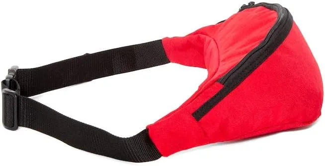 Manhattan Portage Brooklyn Bridge Waist Bag (RED, men, women, water resistant, cross body, waist, buckle closure, 1000D)