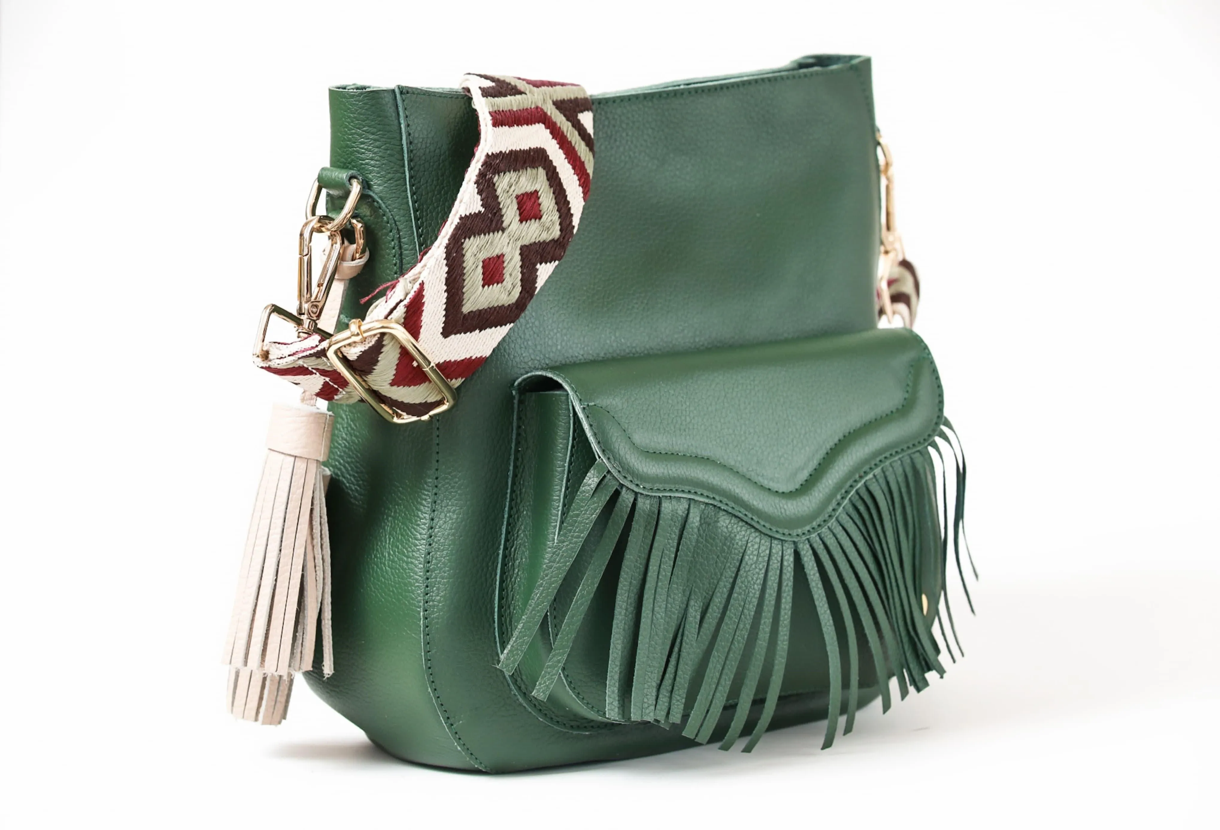 María - Olive Green Crossbody Bag