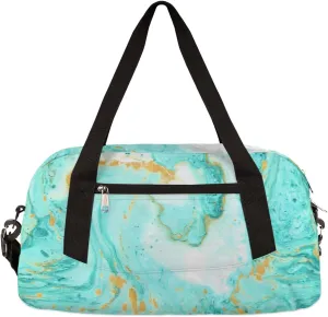 Marble Texture Kids Duffel Bag for Girls Boys Teens, Marble Pixel Wind Dance Bag Overnight Small Duffel Bag Carry On Weekend Sports Gym Travel Bag for School Practice Gymnastics Ballet