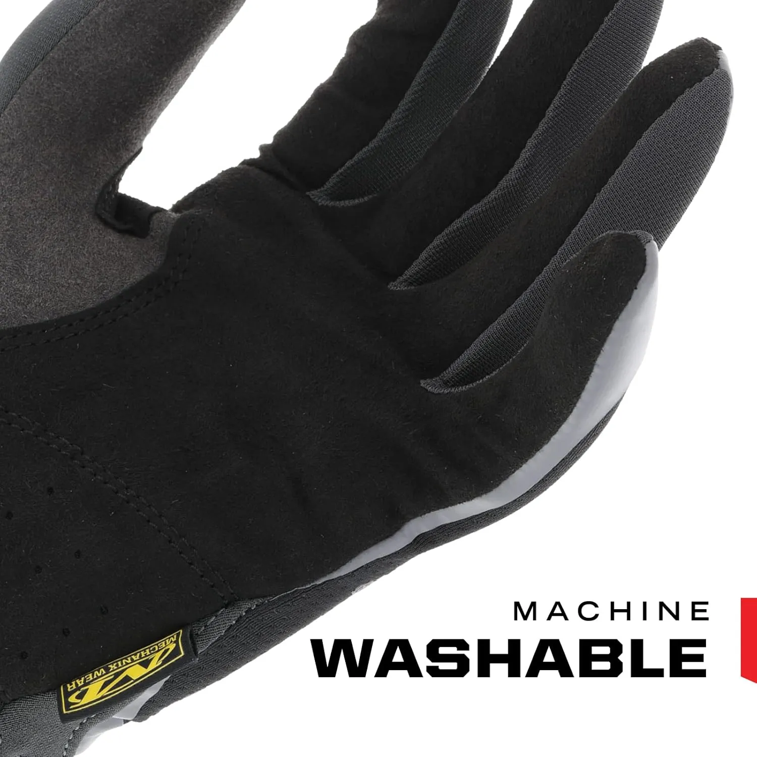 Mechanix Wear: FastFit Work Glove with Elastic Cuff for Secure Fit, Performance Gloves for Multi-Purpose Use, Touchscreen Capable Safety Gloves for Men (Black, Medium)