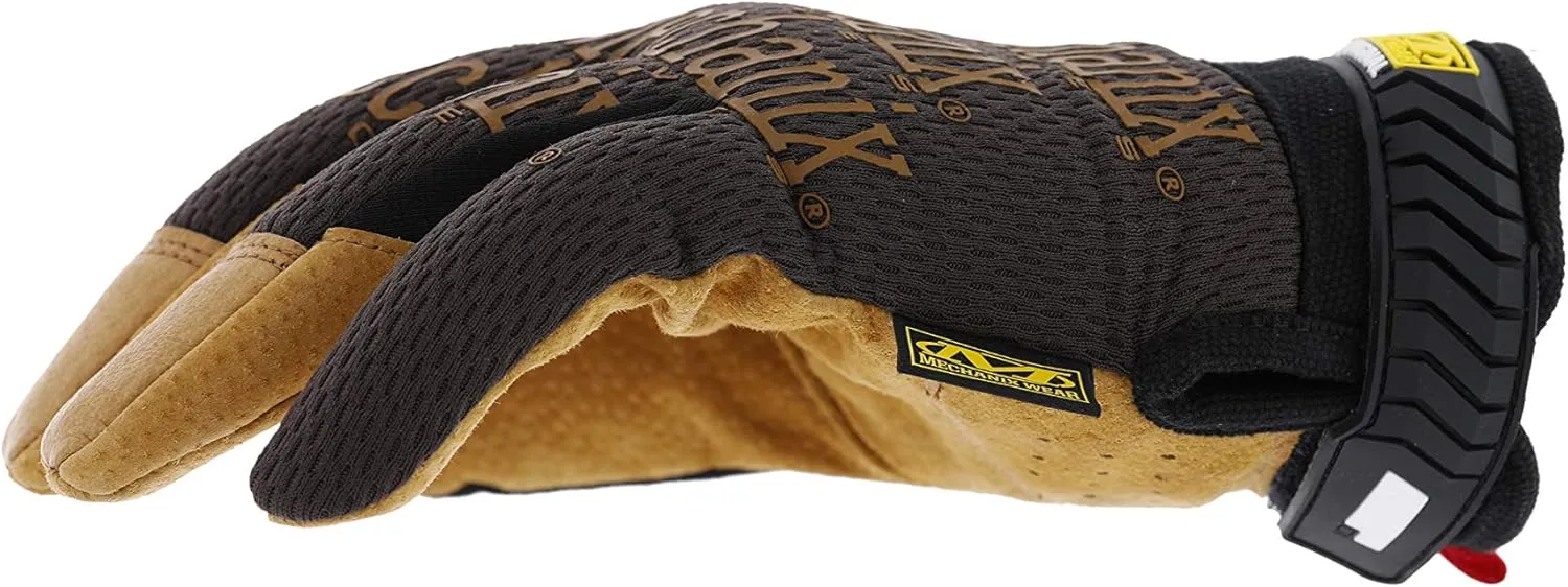 Mechanix Wear: The Original Durahide Leather Work Gloves with Secure Fit, Utility Gloves for Multi-purpose Use, Abrasion Resistant, Added Durability, Safety Gloves for Work (Brown, Medium)