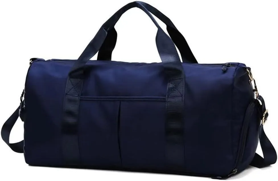 Men and Women's Travel Bag With Shoe Compartment Sports Tote Gym Bag Weekender Overnight Shoulder Bag