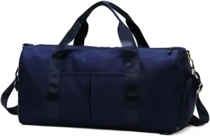 Men and Women's Travel Bag With Shoe Compartment Sports Tote Gym Bag Weekender Overnight Shoulder Bag