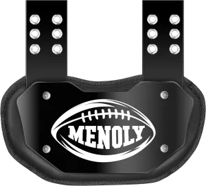 MENOLY Football Backplate - Professional Football Backplates for Youth Back Plate Hard Shell Lower Back Protector for High-Impact Protection, Rear Protector for Boys Kids