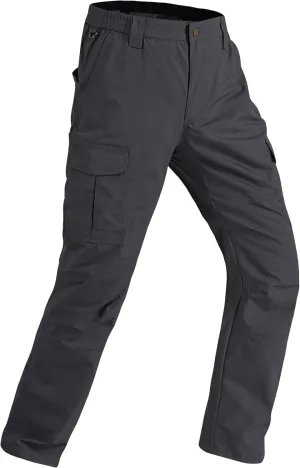 Mens Cargo Work Pants Ripstop Water Resistant Outdoor Tactical Utility Pants with 7 Pockets Hiking Construction Pants