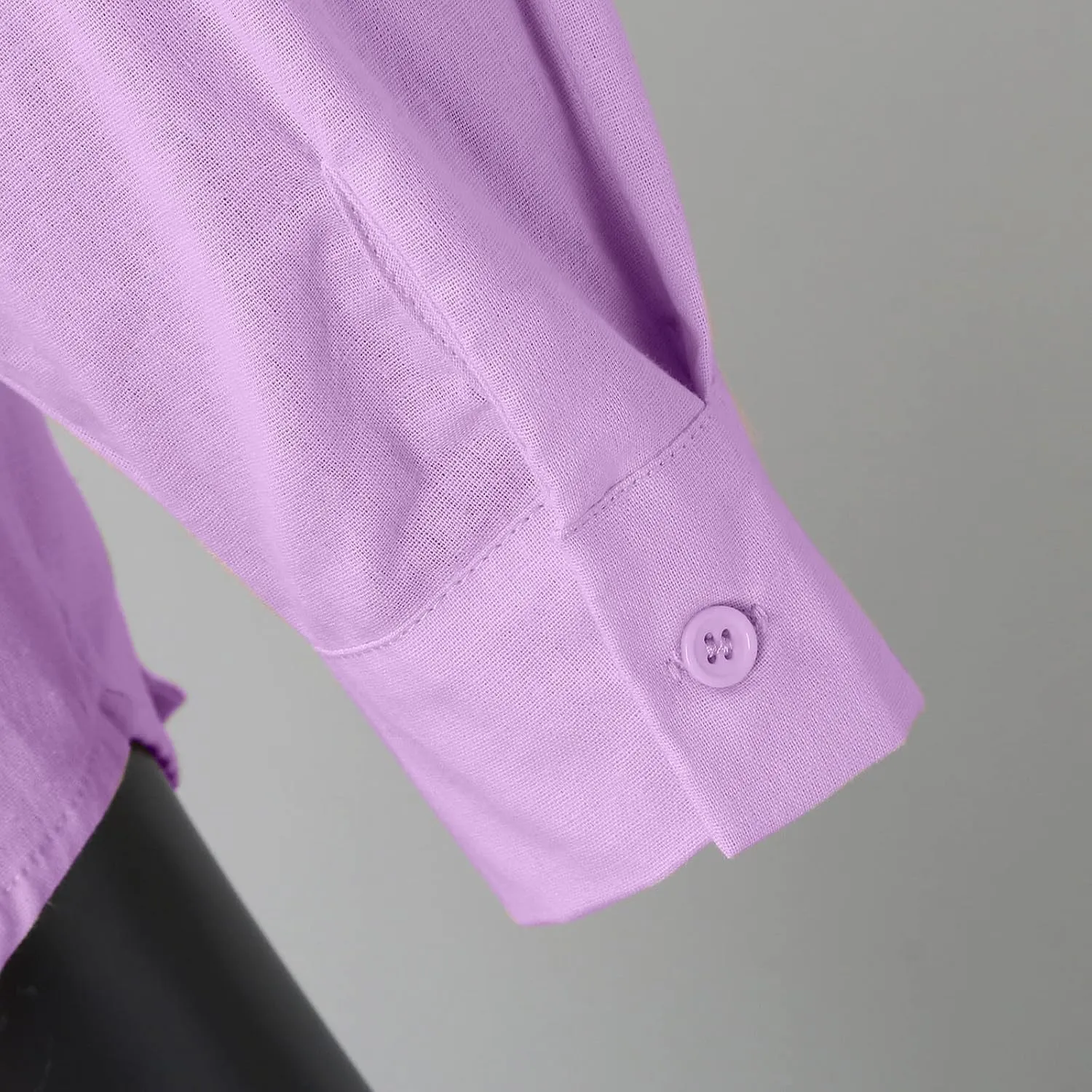 Men's Long Sleeve Cotton Linen Shirt Beach Buttons Down Solid Plain Roll Up Sleeve Summer Beach Shirts Work Shirt
