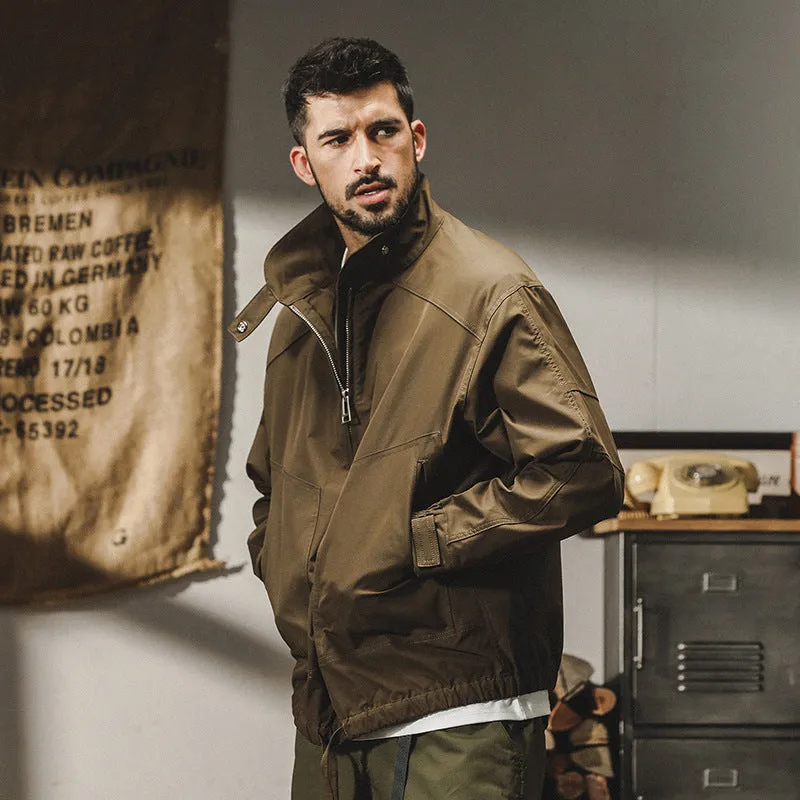 Men’s Outdoor Jacket – Windproof Water-Resistant – Relaxed Fit – Utility Design