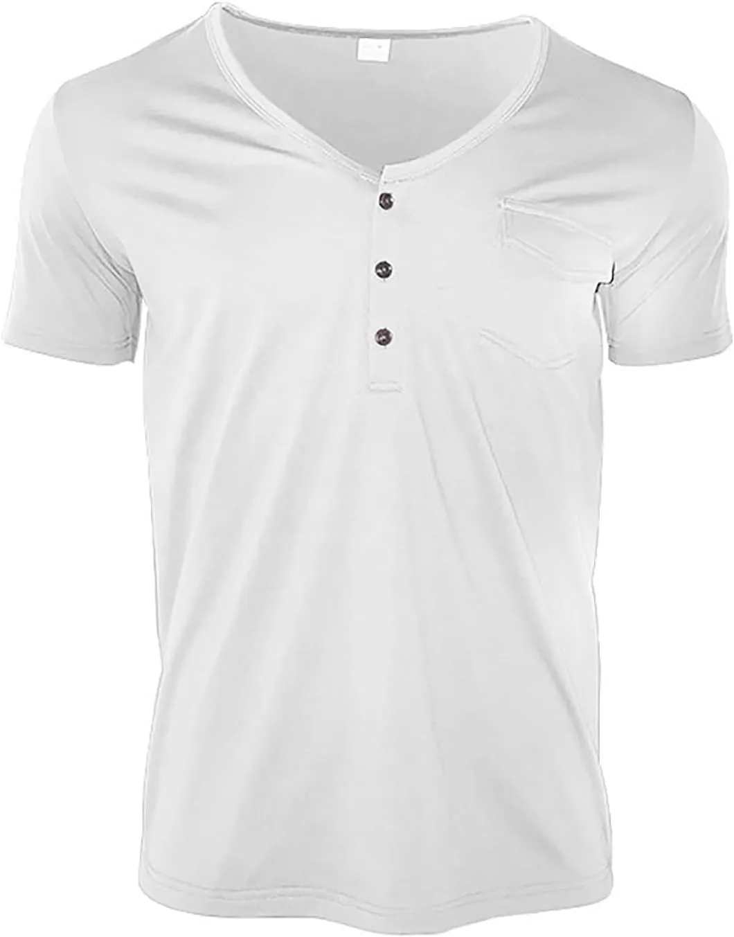 Men’s T Shirt Men's Heavyweight Pocket T Shirt Pocket Shirts for Men Cotton Nice Crewneck Shirts for Men Camisas