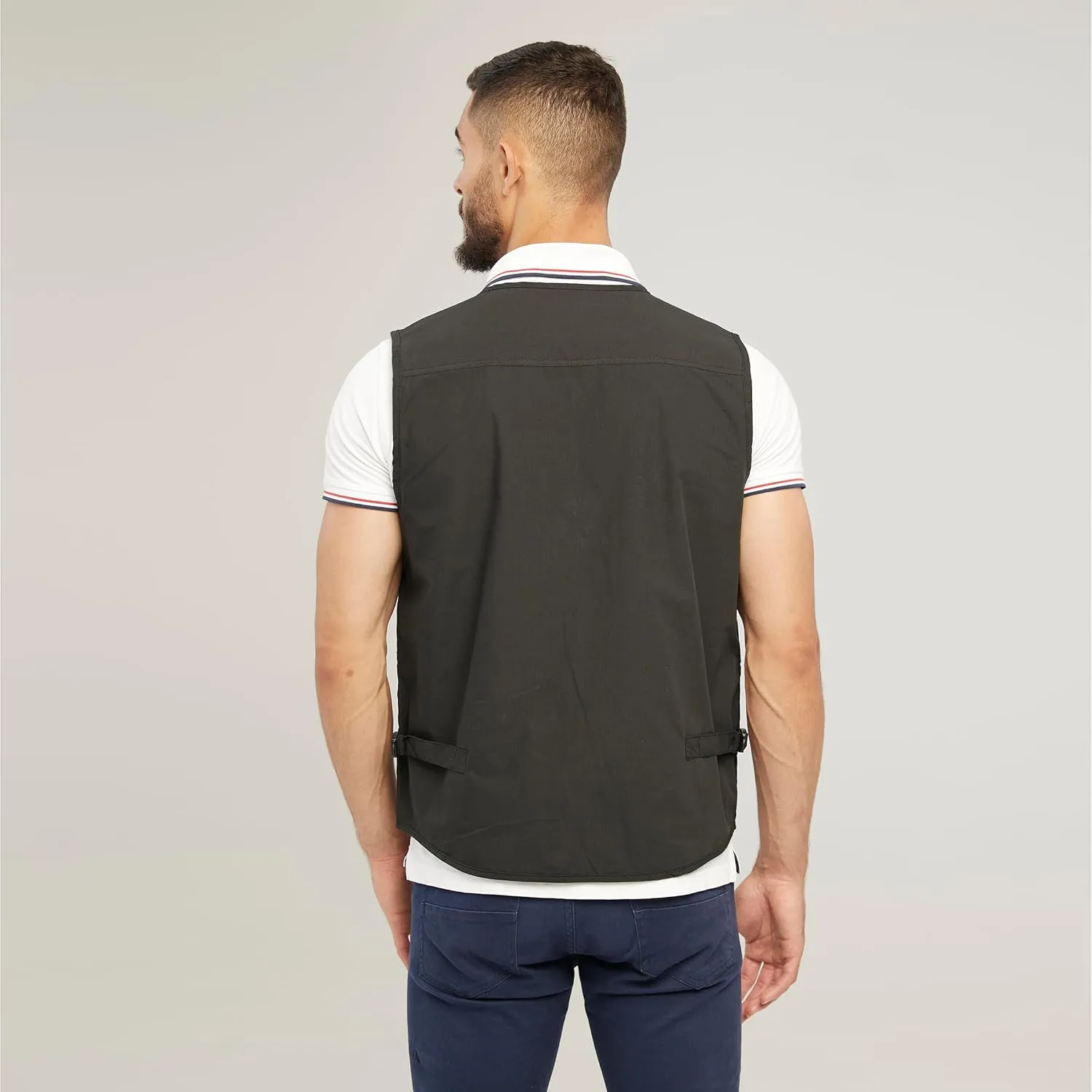Men's Utility Work Hunting Travel Fishing Multi-Pockets Outdoor Vests