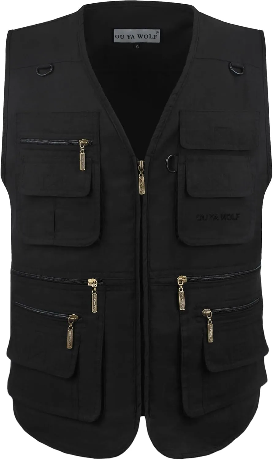 Men's Utility Work Hunting Travel Fishing Multi-Pockets Outdoor Vests