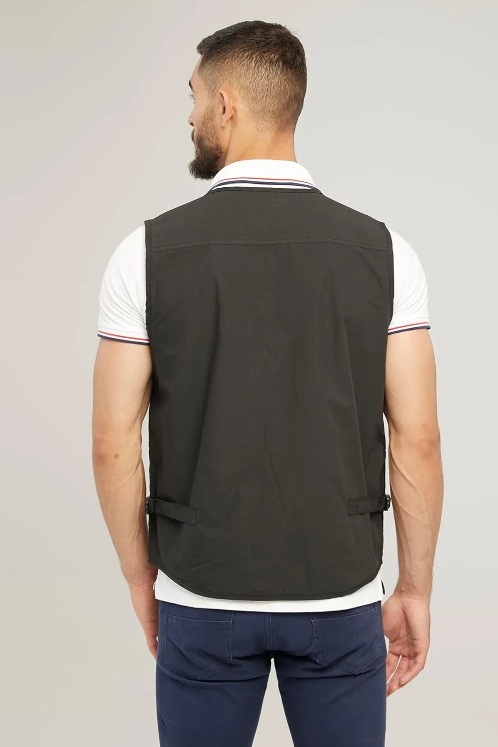 Men's Utility Work Hunting Travel Fishing Multi-Pockets Outdoor Vests