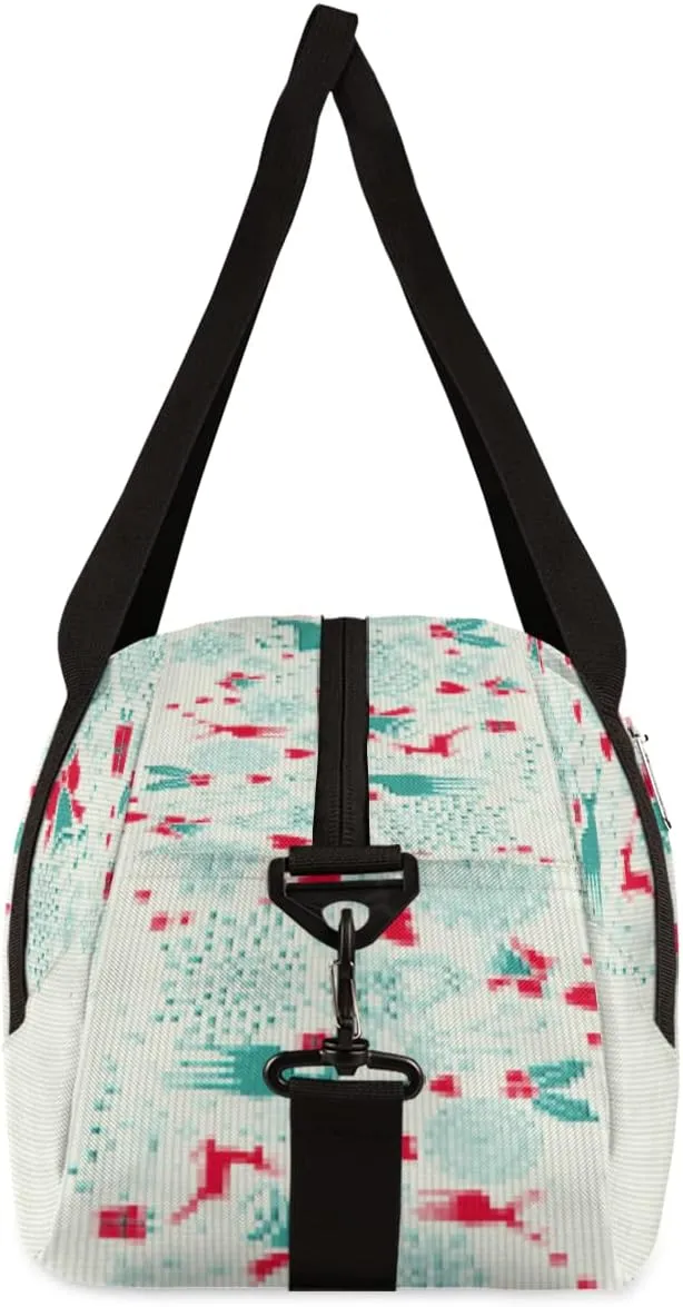 Merry Christmas Happy New Year Kids Duffel Bag for Girls Boys Teens, Merry Christmas Dance Bag Overnight Small Duffel Bag Carry On Weekend Sports Gym Travel Bag for School Practice Gymnastics Ballet