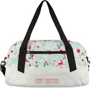 Merry Christmas Happy New Year Kids Duffel Bag for Girls Boys Teens, Merry Christmas Dance Bag Overnight Small Duffel Bag Carry On Weekend Sports Gym Travel Bag for School Practice Gymnastics Ballet