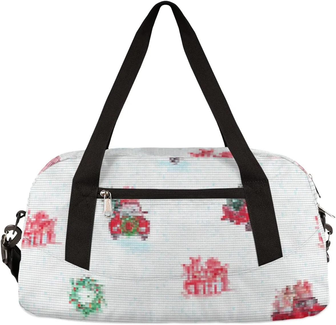 Merry Christmas Holiday Winter Kids Duffel Bag for Girls Boys Teens, Merry Christmas Dance Bag Overnight Small Duffel Bag Carry On Weekend Sports Gym Travel Bag for School Practice Gymnastics Ballet
