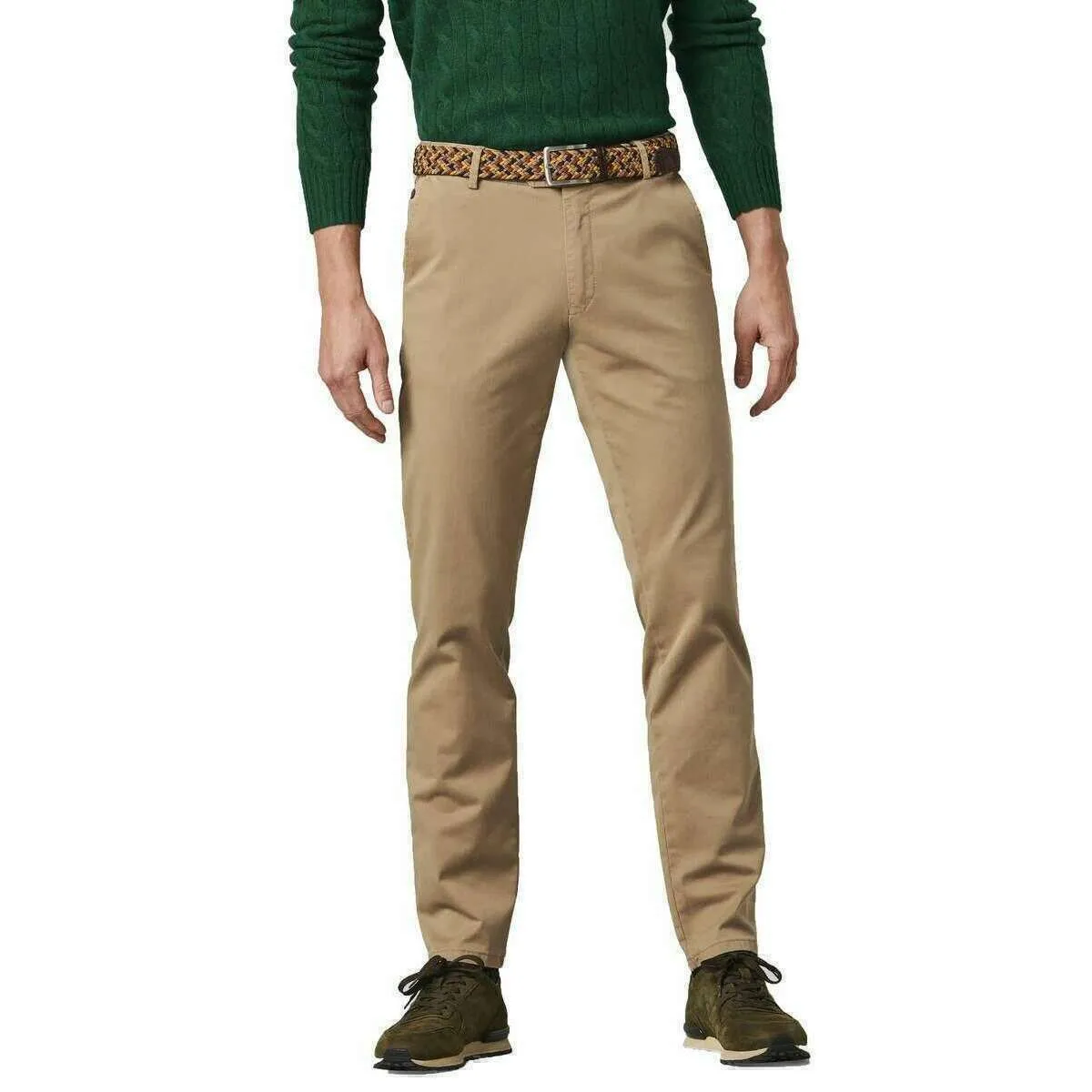 Meyer Oslo Flex Chinos - Camel Beige