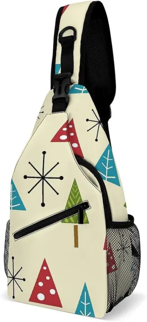 Mid Century Modern Christmas Trees A Spacious And Large Capacity Portable Adjustable Chest Bag