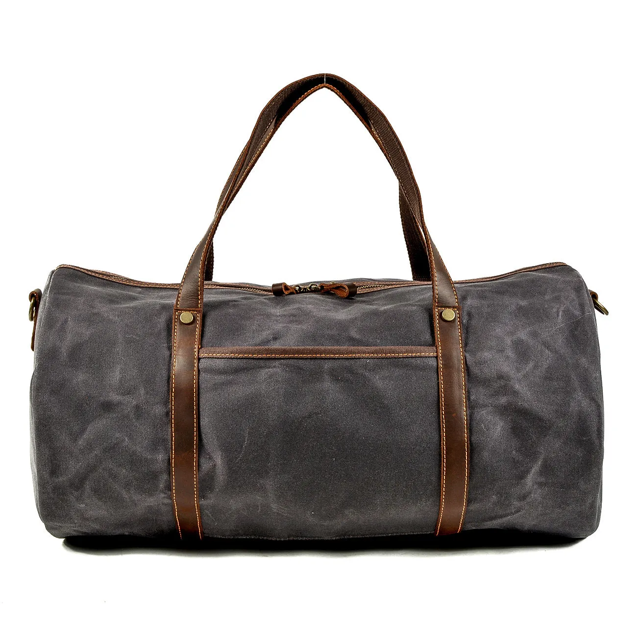 Military-Style Canvas Duffle Bag Handcrafted