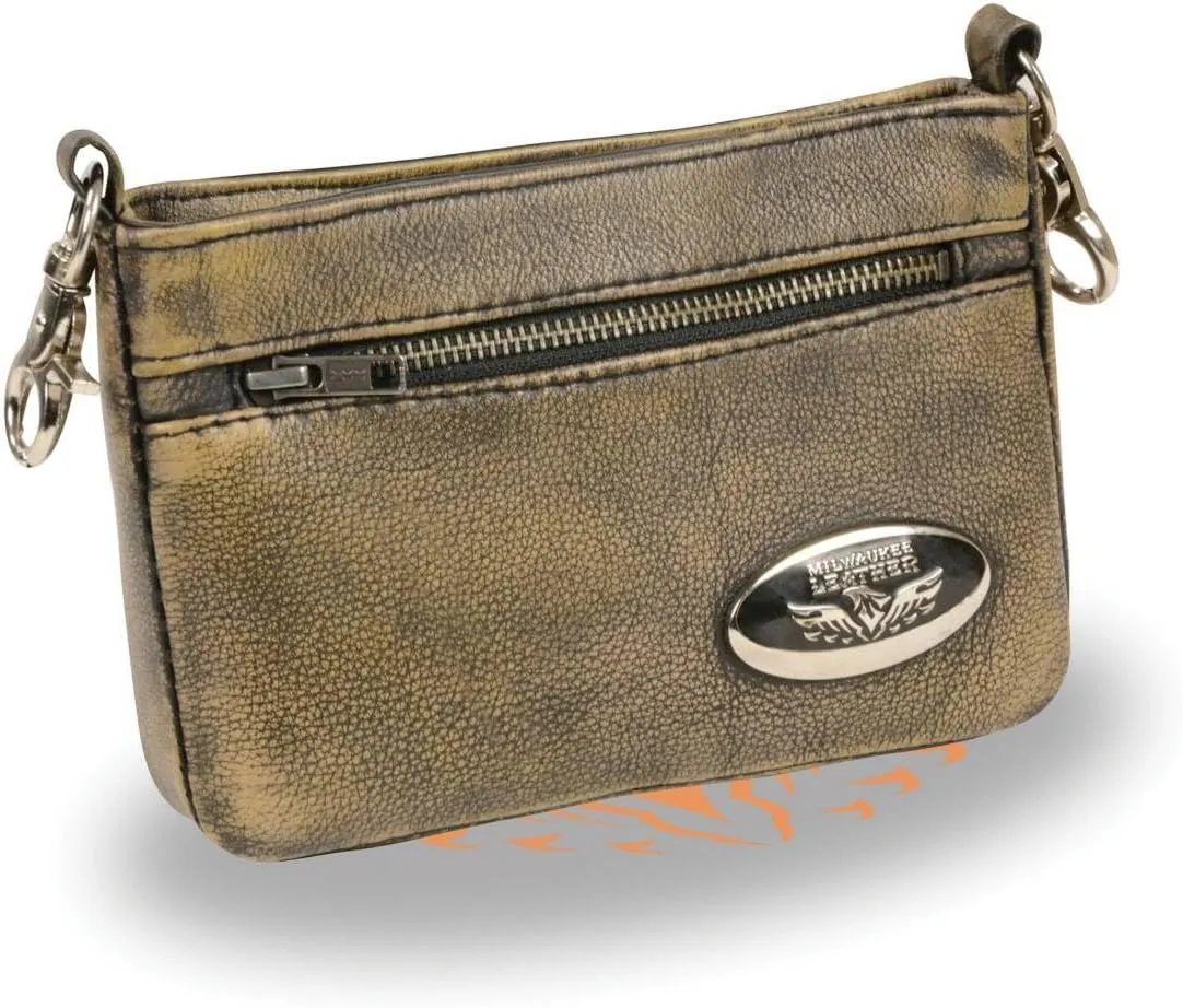 Milwaukee Leather Women's Premium Leather Fashion Shoulder/Waist Bag