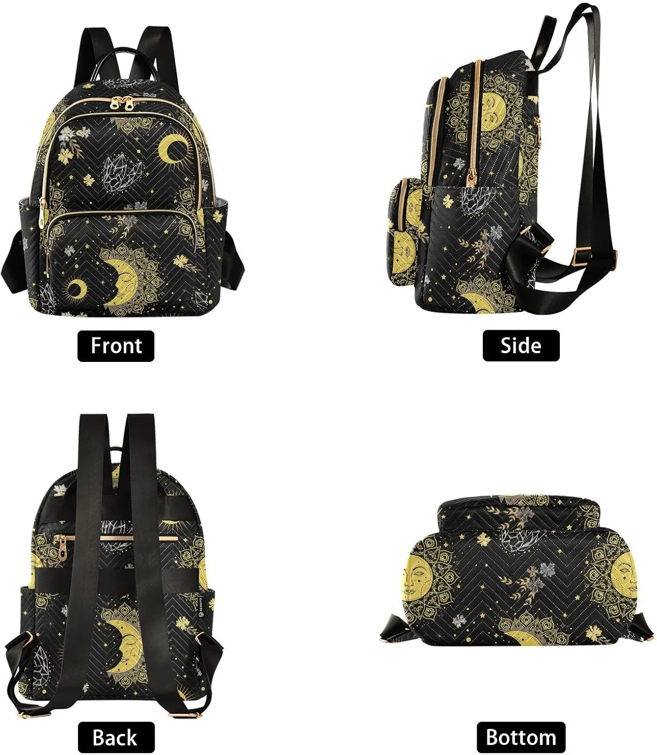 Mini Backpack Purse for Women Printed Purse Printed Backpack for Women Small Convertible Backpack Purse Ladies (color2, Medium)