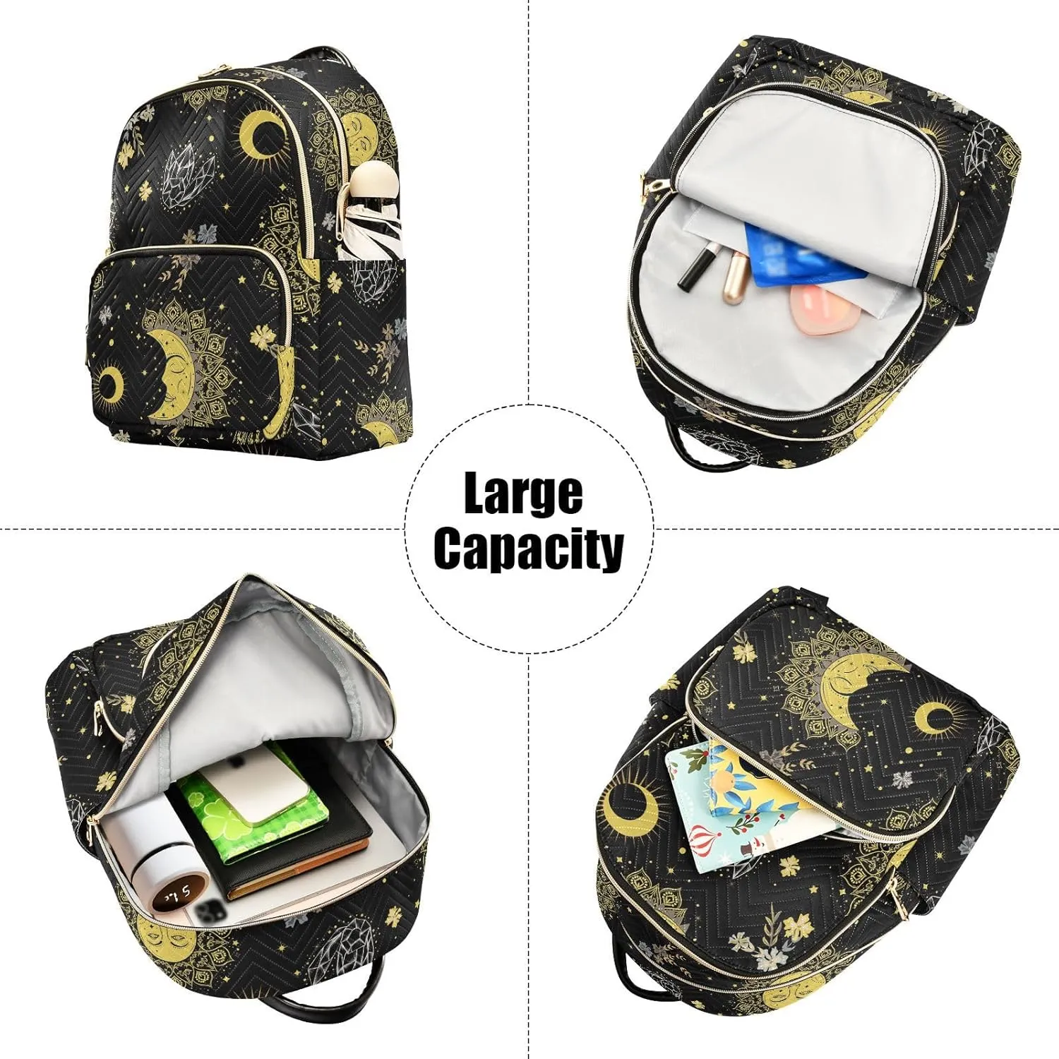 Mini Backpack Purse for Women Printed Purse Printed Backpack for Women Small Convertible Backpack Purse Ladies (color2, Medium)