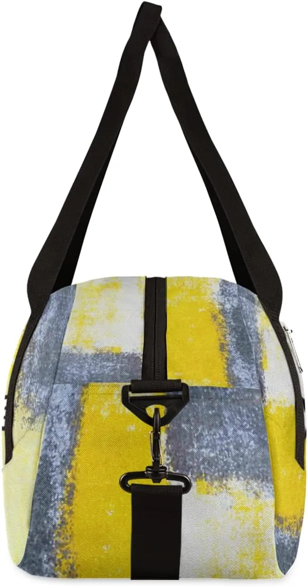 Modern Art Painting Personalized Kids Duffel Bag for Girls Boys, Modern Art Debris Custom Name Dance Bag Overnight Small Duffel Bag Carry On Weekend Travel Bag for School Practice Gymnastics Ballet