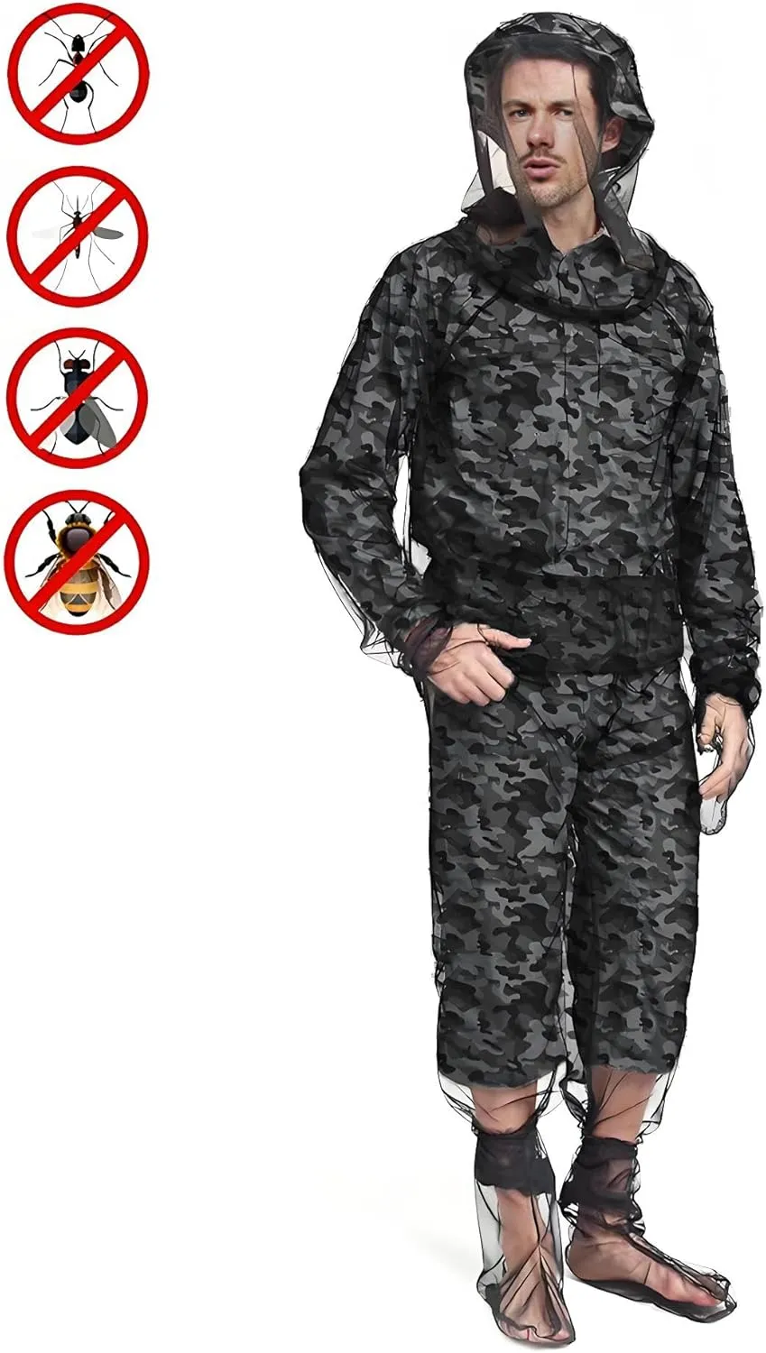 Mosquito Netting Insect Repellent Clothing Mosquito Bug Jacket Full Body Mosquito Net Suit Mosquito Shirt Proof Resistant