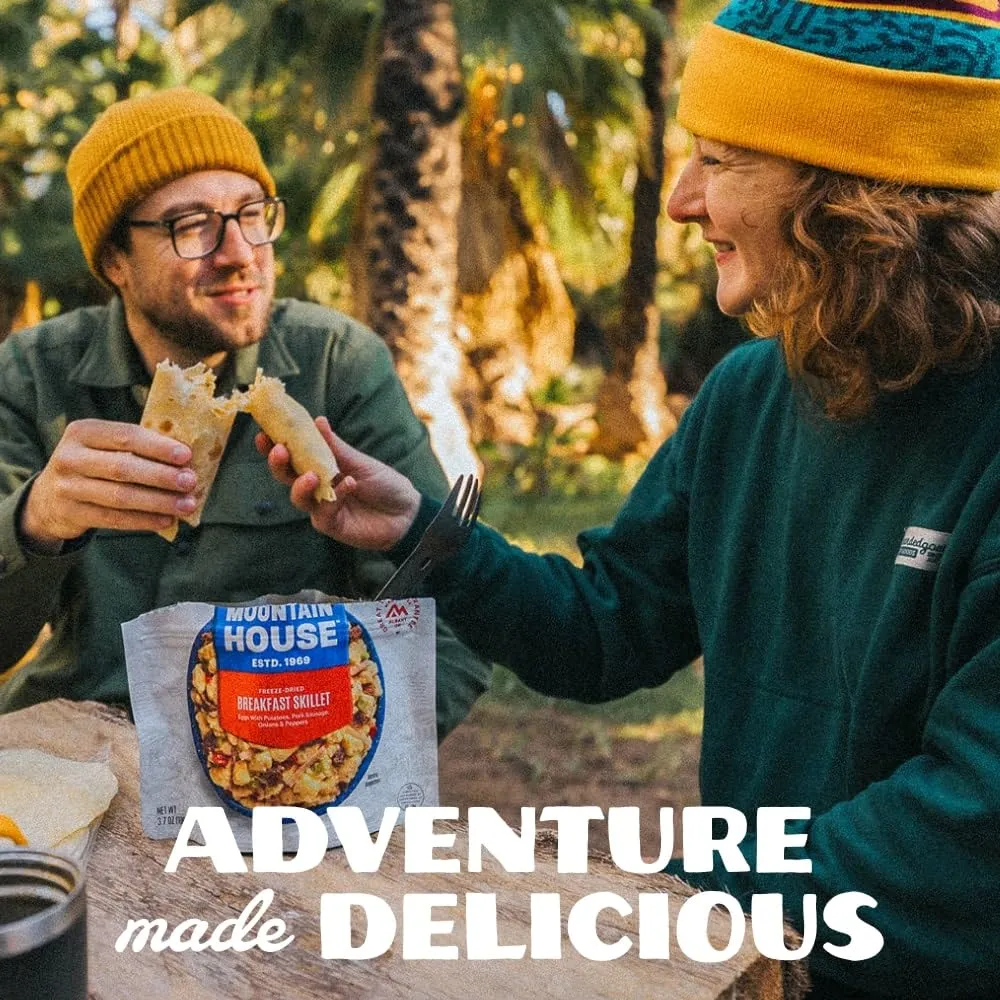 Mountain House Granola with Milk & Blueberries | Freeze Dried Backpacking & Camping Food | 6-Pack (0055450)