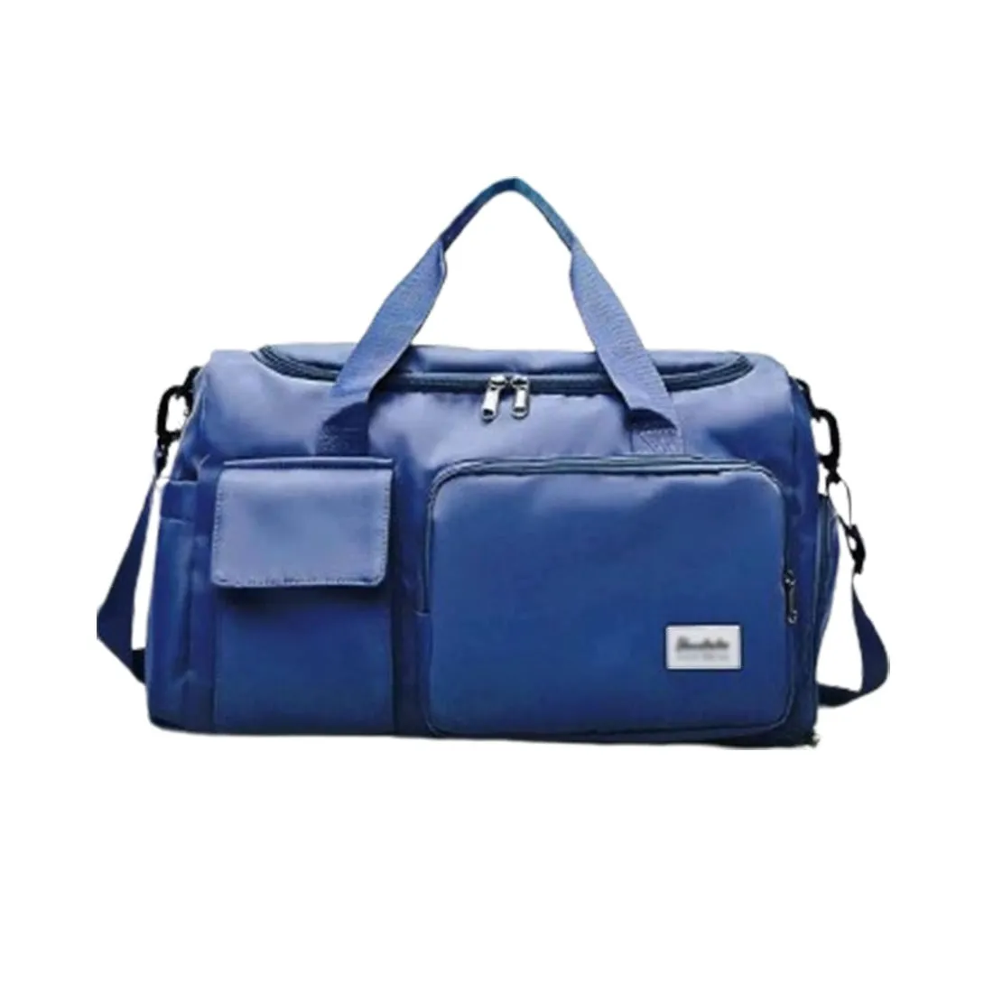Multi-Pocket Travel Duffle Luggage Bag, Sports Gym Shoulder Bag With Shoe Compartment