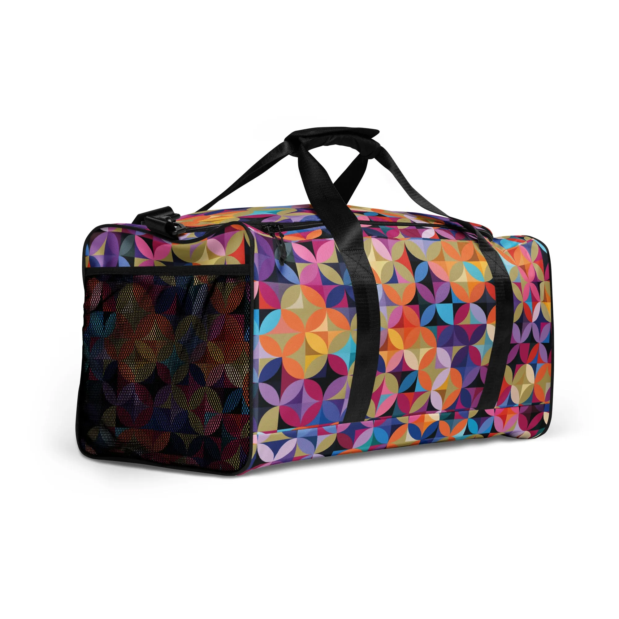 Multicolor illusions - Sustainably Made Duffle Bag
