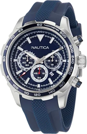 Nautica NST Blue Silicone Strap Watch (Model: NAPNSAS33)