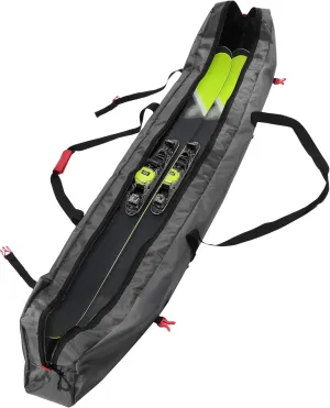 Navaris Ski Bag for Men and Women - Ski Bag for 1 Pair of Skis and Poles with Zipper, 2 Straps with Buckles and Carrying Handle - 2 Sizes