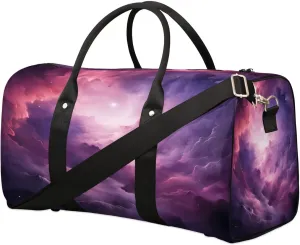 Nebula Cosmic Starry Sky Travel Duffel Bag for Women Men Foldable Sport Gym Tote Bag Lightweight Waterproof Weekender Overnight Bag for Weekend Holiday Gym Swim Yoga
