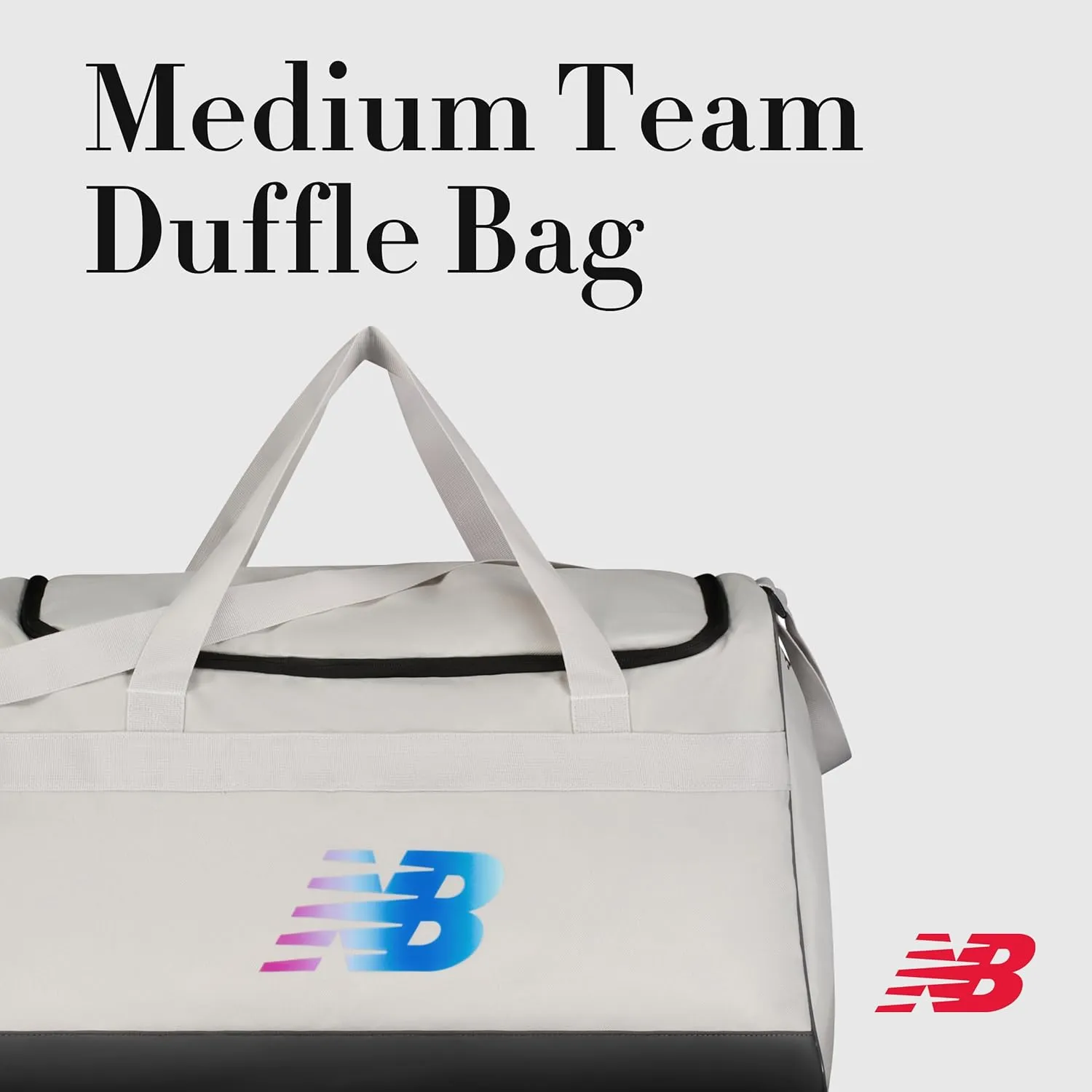 New Balance Duffel Bag, Medium Gym Travel Luggage with Carry Handles and Adjustable Shoulder Strap