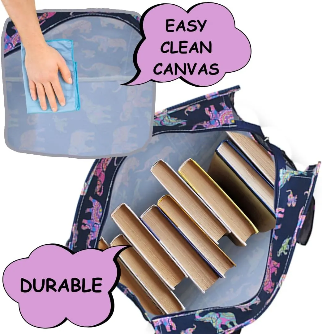 NGIL Utility Water Resistant Tote Bag, Top Zipper Closure, Perfect Gifts for Working Women, Nurses, Gym bag
