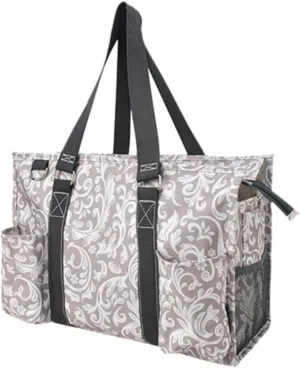 NGIL Utility Water Resistant Tote Bag, Top Zipper Closure, Perfect Gifts for Working Women, Nurses, Gym bag