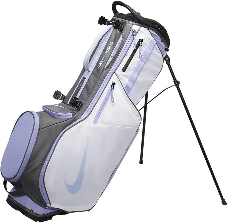 Nike Air Hybrid 2 Golf Carry Stand Bag (White/Iron Grey/Purple Pulse)