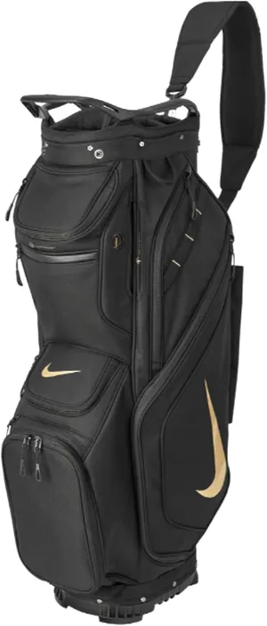 Nike Performance Golf Cart Bag 14-Way, Full-Length Divider (Black/Gold) - Unisex