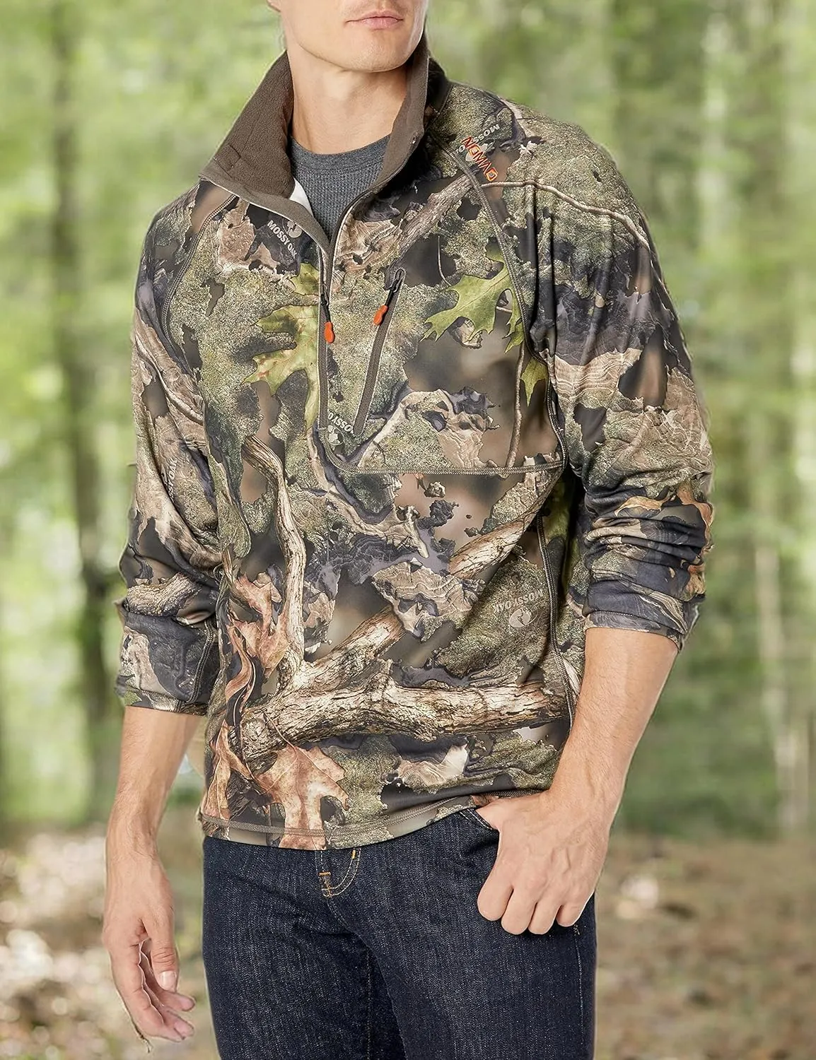 Nomad Men's Utility 1/2 Zip | Wind Resistant Pullover Hunting Jacket