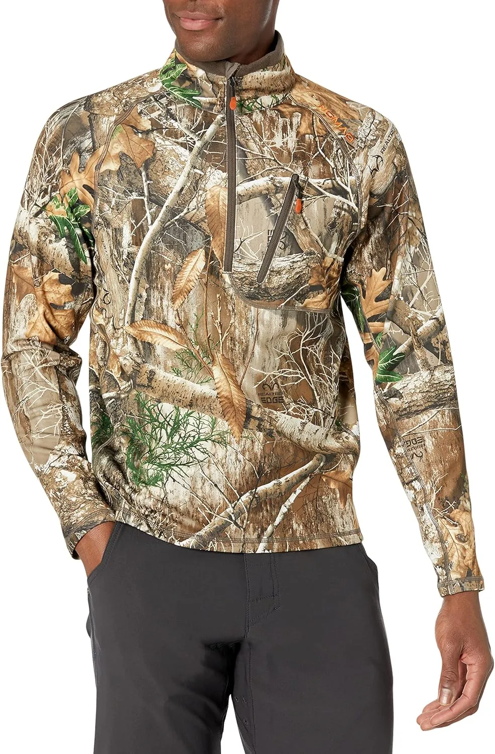 Nomad Men's Utility 1/2 Zip | Wind Resistant Pullover Hunting Jacket