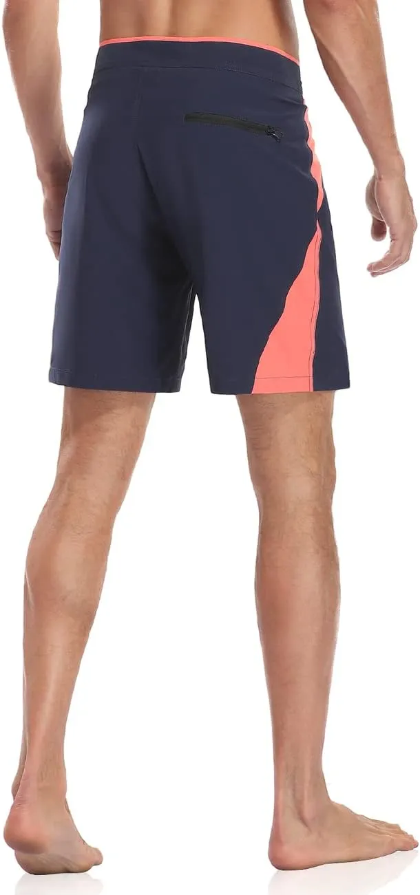 Nonwe Men's Swim Trunks Quick Dry with Pocket Adjustable Waist Board Shorts