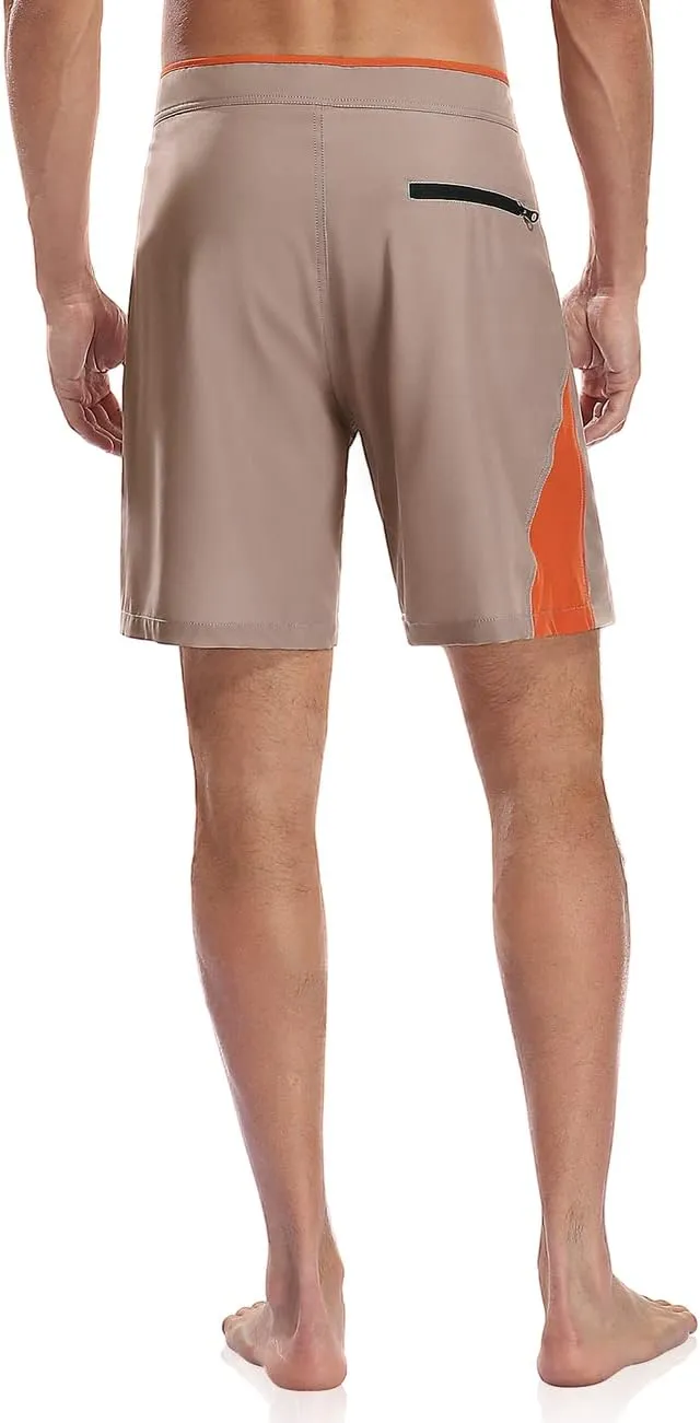 Nonwe Men's Swim Trunks Quick Dry with Pocket Adjustable Waist Board Shorts