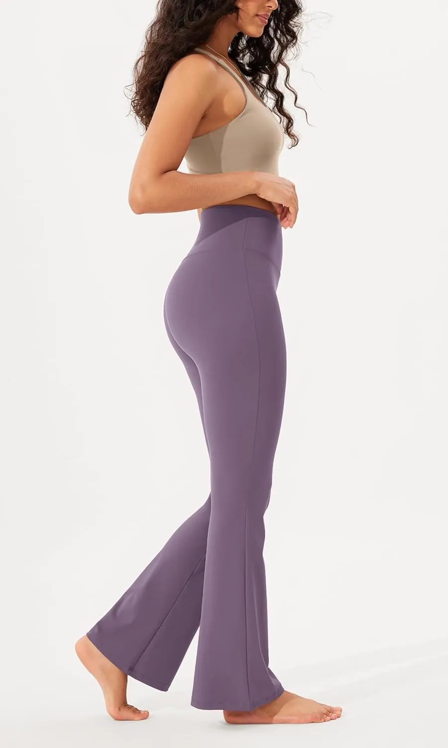 ODODOS Women's Bootcut Yoga Pants Tummy Control Non See Through Bootleg Gym Workout Pants