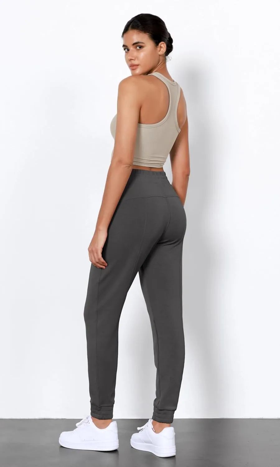 ODODOS Women's Modal Soft Jogger Pants with Pockets Adjustable Shockcord High Waist Sweatpants Casual Lounge Pants